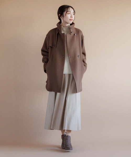 RAW FUDGE（ローファッジ）の「スタンドデザインミドルコート（ダウンジャケット/コート・レディース・ブラック/ブラウン・M）」の18枚目の写真