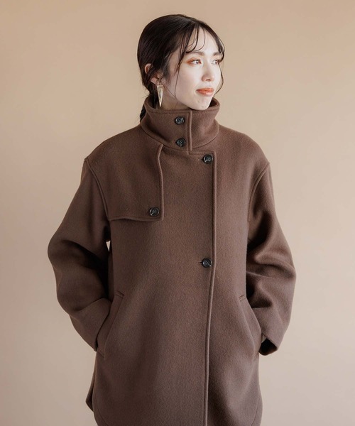 RAW FUDGE（ローファッジ）の「スタンドデザインミドルコート（ダウンジャケット/コート・レディース・ブラック/ブラウン・M）」の21枚目の写真