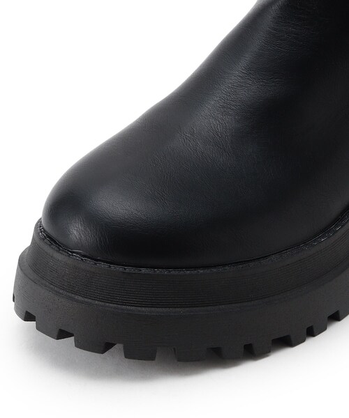 cs T&P(シーエスティーアンドピー)の「厚底プレーンブーツ【csT&P/厚底/ショートブーツ】(ブーツ・レディース・ブラック・S/M/L/LL)」の10枚目の写真