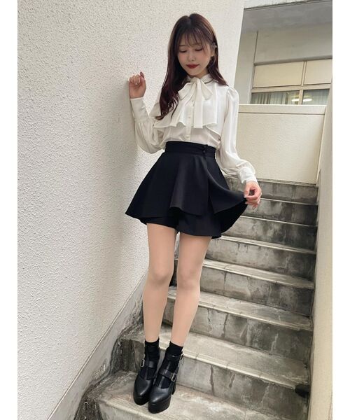 EATME（イートミー）の「ボウタイブラウス（シャツ/ブラウス・レディース・グリーン/オフホワイト/ピンク/ブラック・FREE）」の16枚目の写真