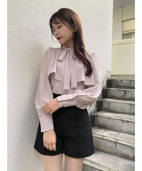 EATME（イートミー）の「ボウタイブラウス（シャツ/ブラウス・レディース・グリーン/オフホワイト/ピンク/ブラック・FREE）」の21枚目の写真