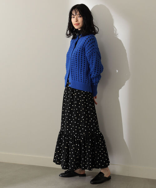 紺　スカート　Demi-luxe beams Demi-Luxe BEAMS（デミルクス ビームス）【別注】エディター坪田