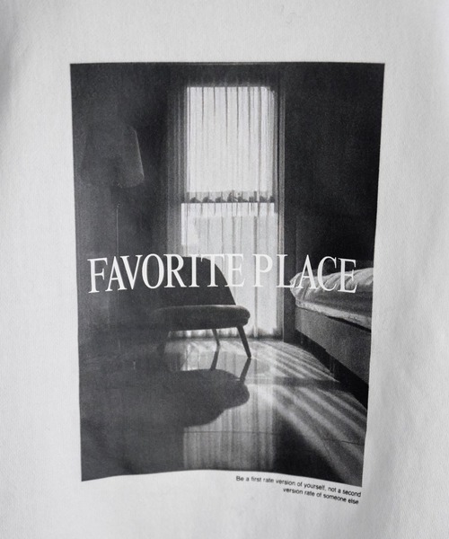 DISCOAT（ディスコート）の「裏起毛バックフォトプリントスウエット（スウェット・レディース・ライトベージュ/オフホワイト/チャコールグレー・FREE）」の10枚目の写真