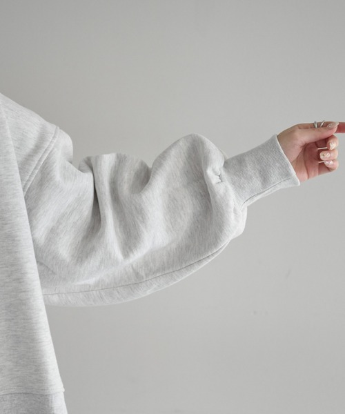 DISCOAT（ディスコート）の「裏起毛バックフォトプリントスウエット（スウェット・レディース・ライトベージュ/オフホワイト/チャコールグレー・FREE）」の18枚目の写真