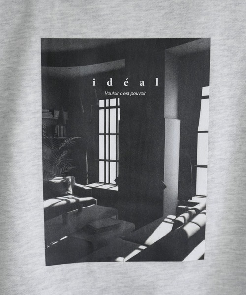 DISCOAT（ディスコート）の「裏起毛バックフォトプリントスウエット（スウェット・レディース・ライトベージュ/オフホワイト/チャコールグレー・FREE）」の8枚目の写真