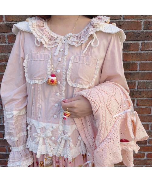 入荷nowオンラインストア PINK HOUSE（ピンクハウス）の「配色使いブラウス（シャツ トップス