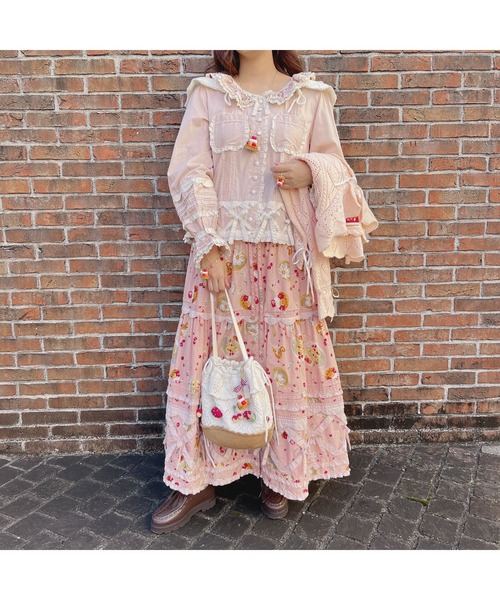 PINK HOUSE（ピンクハウス）の「配色使いブラウス（シャツ/ブラウス 