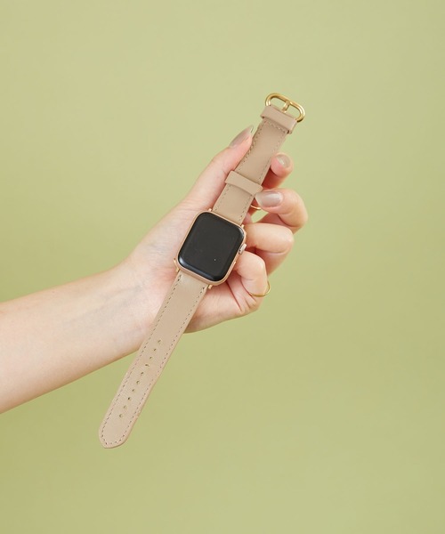 HASHIBAMI(ハシバミ)の「【HASHIBAMI】リセ アップルウォッチバンド S (38/40/41mm用) Apple Watch Band(デジタル腕時計・レディース・グレイッシュベージュ/ブラック/ナチュラル/ライトピンク/ブラウン/グレー系その他・FREE)」の5枚目の写真
