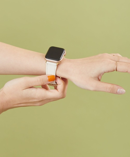 HASHIBAMI(ハシバミ)の「【HASHIBAMI】リセ アップルウォッチバンド S (38/40/41mm用) Apple Watch Band(デジタル腕時計・レディース・グレイッシュベージュ/ブラック/ナチュラル/ライトピンク/ブラウン/グレー系その他・FREE)」の7枚目の写真