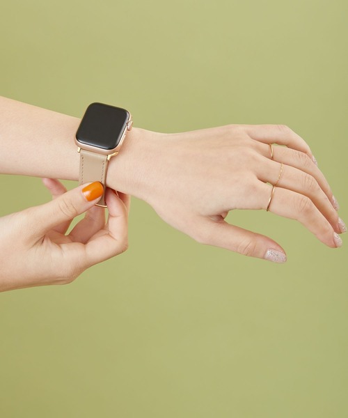 HASHIBAMI(ハシバミ)の「【HASHIBAMI】リセ アップルウォッチバンド S (38/40/41mm用) Apple Watch Band(デジタル腕時計・レディース・グレイッシュベージュ/ブラック/ナチュラル/ライトピンク/ブラウン/グレー系その他・FREE)」の9枚目の写真