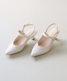 JELLY BEANS | パールバックルベルトバックバンドミュールパンプス<ふわさら>(204-12871)JELLY BEANS(ジェリービーンズ)(パンプス)