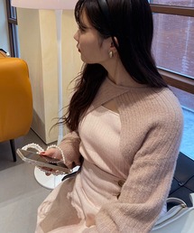 one after another NICE CLAUP | マルチWAYフェザーニット2枚セット　2023SS(ニット/セーター)