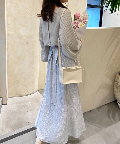 one after another NICE CLAUP(ワンアフターアナザーナイスクラップ)の「マルチWAYフェザーニット2枚セット 2023SS(ニット/セーター・レディース・グレー/アイボリー/モカ・FREE)」の19枚目の写真