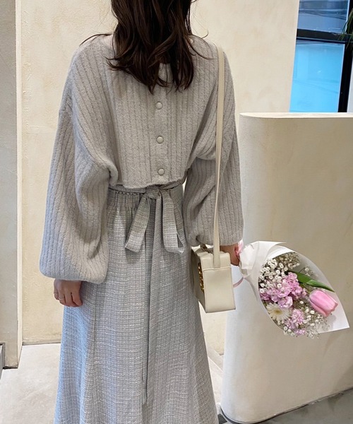 one after another NICE CLAUP(ワンアフターアナザーナイスクラップ)の「マルチWAYフェザーニット2枚セット 2023SS(ニット/セーター・レディース・グレー/アイボリー/モカ・FREE)」の20枚目の写真