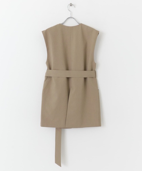 SENSE OF PLACE by URBAN RESEARCH（センスオブプレイスバイアーバンリサーチ）の「ベルトツキノーカラージレ（ベスト・レディース・ライトベージュ/ブラック/モカ・ONE）」の10枚目の写真