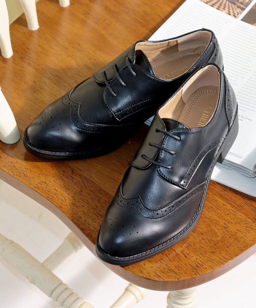 LibertyDoll（リバティードール）の「軽量 マニッシュ レースアップシューズ（ドレスシューズ・レディース・ブラック系その他2/ワイン系1/ブラック×ホワイト/ブラック系その他/ブラック系2/ブラウン系/ブラック系1/ベージュ系/ベージュ/アイボリー系/ピンク/ベージュ系その他2/ブラウン系1/ワイン/アイボリー/ブラウン/ブラック系4/ブラック系3/ブラック/ブラウン系その他/ネイビー/シルバー・37/40/39/35/36/38）」の6枚目の写真