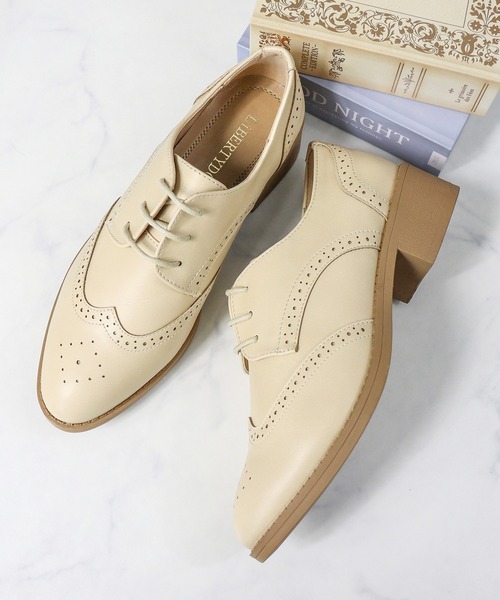 LibertyDoll（リバティードール）の「軽量 マニッシュ レースアップシューズ（ドレスシューズ・レディース・ブラック系その他2/ワイン系1/ブラック×ホワイト/ブラック系その他/ブラック系2/ブラウン系/ブラック系1/ベージュ系/ベージュ/アイボリー系/ピンク/ベージュ系その他2/ブラウン系1/ワイン/アイボリー/ブラウン/ブラック系4/ブラック系3/ブラック/ブラウン系その他/ネイビー/シルバー・37/40/39/35/36/38）」の16枚目の写真