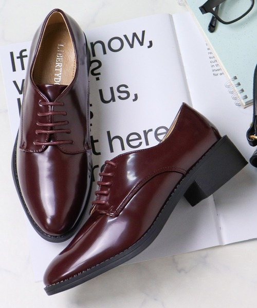 LibertyDoll（リバティードール）の「軽量 マニッシュ レースアップシューズ（ドレスシューズ・レディース・ブラック系その他2/ワイン系1/ブラック×ホワイト/ブラック系その他/ブラック系2/ブラウン系/ブラック系1/ベージュ系/ベージュ/アイボリー系/ピンク/ベージュ系その他2/ブラウン系1/ワイン/アイボリー/ブラウン/ブラック系4/ブラック系3/ブラック/ブラウン系その他/ネイビー/シルバー・37/40/39/35/36/38）」の20枚目の写真