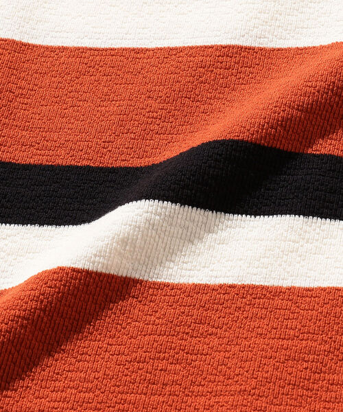 BEAMS PLUS（ビームスプラス）の「BEAMS PLUS / インレーストライプ ポケット Tシャツ（Tシャツ/カットソー・メンズ・ブラック/ブラウン/オレンジ・SMALL/MEDIUM/LARGE/X-LARGE）」の16枚目の写真