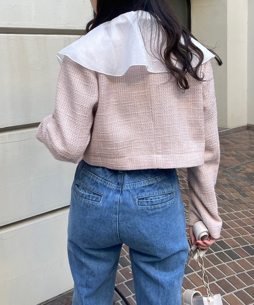 one after another NICE CLAUP(ワンアフターアナザーナイスクラップ)の「【サイズ展開あり】美脚パンツ 2023SS(デニムパンツ・レディース・ライトブルー/ピンク/アイボリー/ブルー・SMALL/MEDIUM)」の8枚目の写真