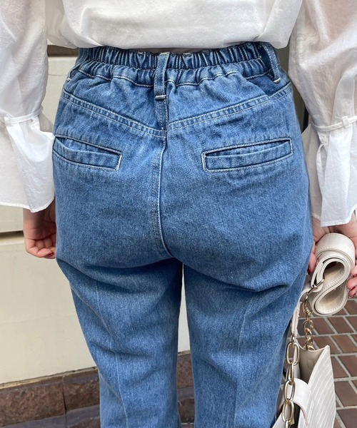 one after another NICE CLAUP(ワンアフターアナザーナイスクラップ)の「【サイズ展開あり】美脚パンツ 2023SS(デニムパンツ・レディース・ライトブルー/ピンク/アイボリー/ブルー・SMALL/MEDIUM)」の10枚目の写真