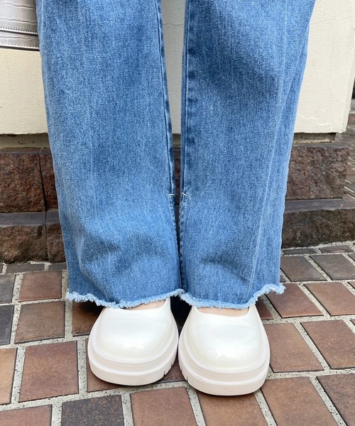 one after another NICE CLAUP(ワンアフターアナザーナイスクラップ)の「【サイズ展開あり】美脚パンツ 2023SS(デニムパンツ・レディース・ライトブルー/ピンク/アイボリー/ブルー・SMALL/MEDIUM)」の12枚目の写真