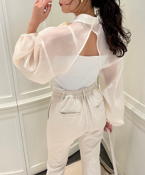 one after another NICE CLAUP(ワンアフターアナザーナイスクラップ)の「【サイズ展開あり】美脚パンツ 2023SS(デニムパンツ・レディース・ライトブルー/ピンク/アイボリー/ブルー・SMALL/MEDIUM)」の20枚目の写真