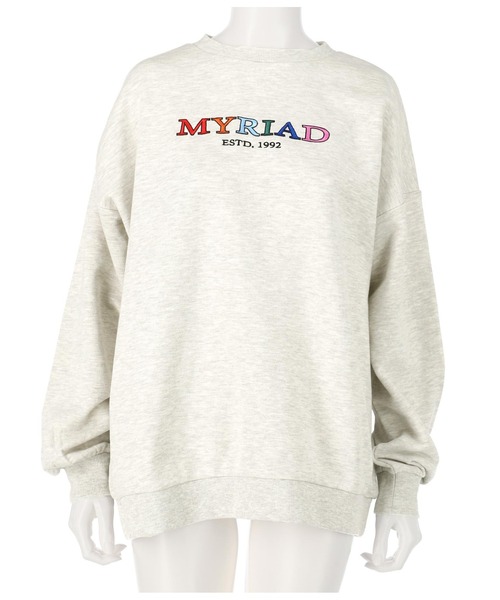 ANAP（アナップ）の「カラフル刺繍トレーナー（スウェット・レディース・ライトグレー/ベージュ/ブラック・FREE）」の10枚目の写真