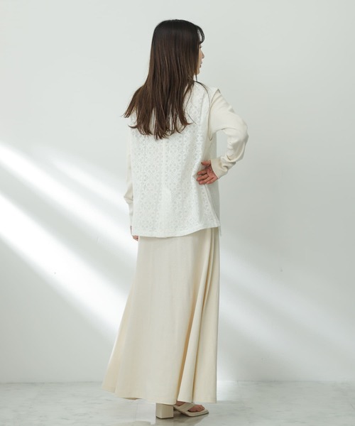 SENSE OF PLACE by URBAN RESEARCH（センスオブプレイスバイアーバンリサーチ）の「2WAYフレアロングカットワンピース（ワンピース・レディース・アイボリー/ブラック/グレー・ONE/S）」の12枚目の写真