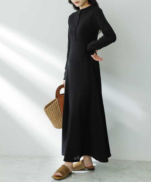 SENSE OF PLACE by URBAN RESEARCH（センスオブプレイスバイアーバンリサーチ）の「2WAYフレアロングカットワンピース（ワンピース・レディース・アイボリー/ブラック/グレー・ONE/S）」の14枚目の写真