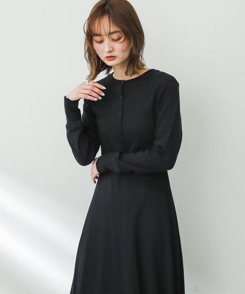 SENSE OF PLACE by URBAN RESEARCH（センスオブプレイスバイアーバンリサーチ）の「2WAYフレアロングカットワンピース（ワンピース・レディース・アイボリー/ブラック/グレー・ONE/S）」の15枚目の写真