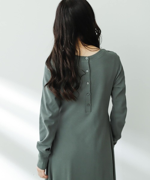 SENSE OF PLACE by URBAN RESEARCH（センスオブプレイスバイアーバンリサーチ）の「2WAYフレアロングカットワンピース（ワンピース・レディース・アイボリー/ブラック/グレー・ONE/S）」の21枚目の写真