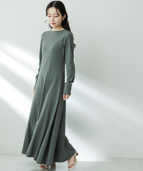 SENSE OF PLACE by URBAN RESEARCH（センスオブプレイスバイアーバンリサーチ）の「2WAYフレアロングカットワンピース（ワンピース・レディース・アイボリー/ブラック/グレー・ONE/S）」の22枚目の写真