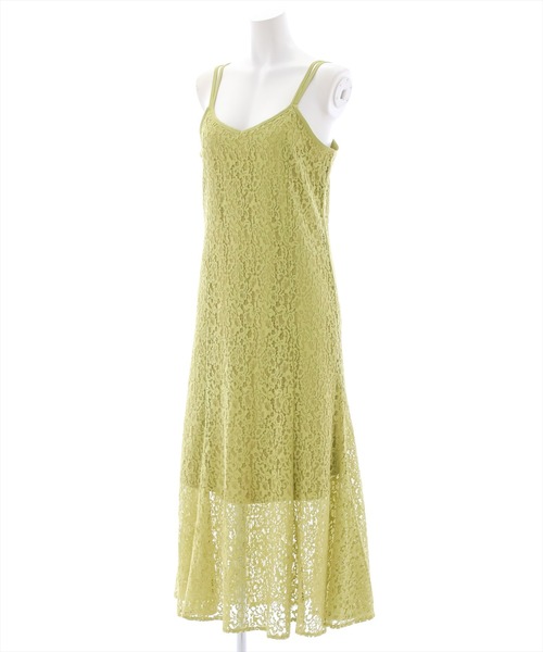 clear（クリア）の「レースキャミワンピース（ワンピース・レディース・ブルー/アイボリー/グリーン・F）」の4枚目の写真