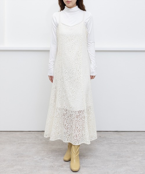 clear（クリア）の「レースキャミワンピース（ワンピース・レディース・ブルー/アイボリー/グリーン・F）」の13枚目の写真