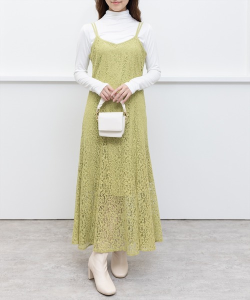 clear（クリア）の「レースキャミワンピース（ワンピース・レディース・ブルー/アイボリー/グリーン・F）」の17枚目の写真