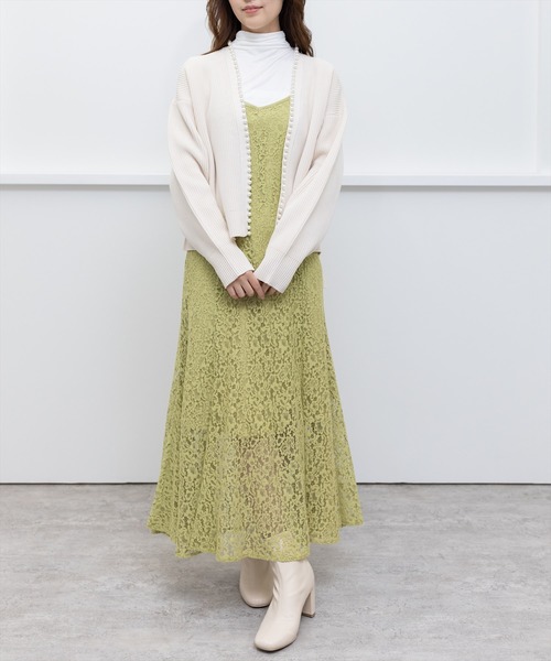 clear（クリア）の「レースキャミワンピース（ワンピース・レディース・ブルー/アイボリー/グリーン・F）」の21枚目の写真