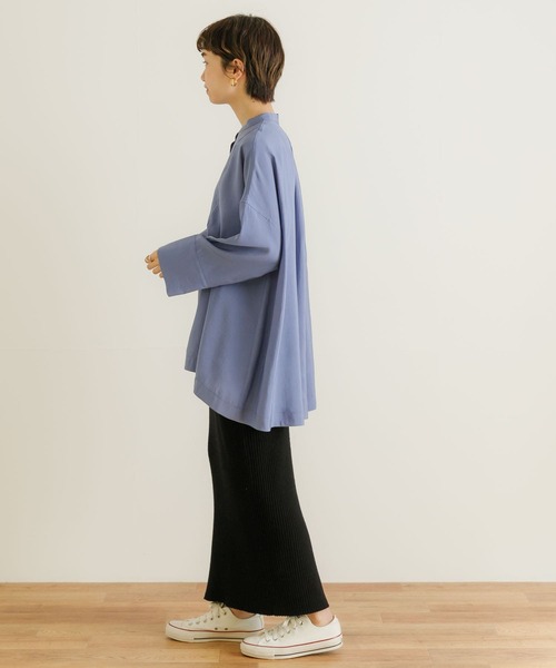 URBAN RESEARCH（アーバンリサーチ）の「シルクネップリブニットスカート（スカート・レディース・ベージュ/ブラック・FREE）」の12枚目の写真