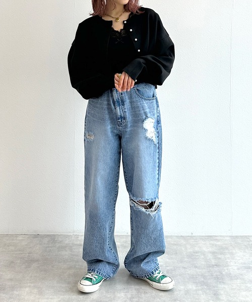 w closet（ダブルクローゼット）の「クロップドカーディガン