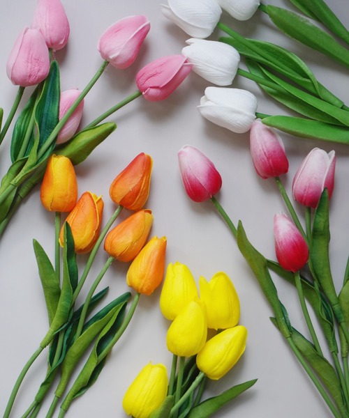 Port（ポート）の「ふんわり チューリップ 5本セット / 造花 / 韓国風インテリア（インテリア雑貨・レディース・オレンジ/イエロー/ホワイト/ピンク/ピンク系その他/レッド/ライトパープル/オレンジ系その他/ピンク系その他2・FREE）」の22枚目の写真