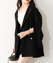 Chico | 【2023SS】ポンチ袖開きテーラードジャケット(テーラードジャケット)