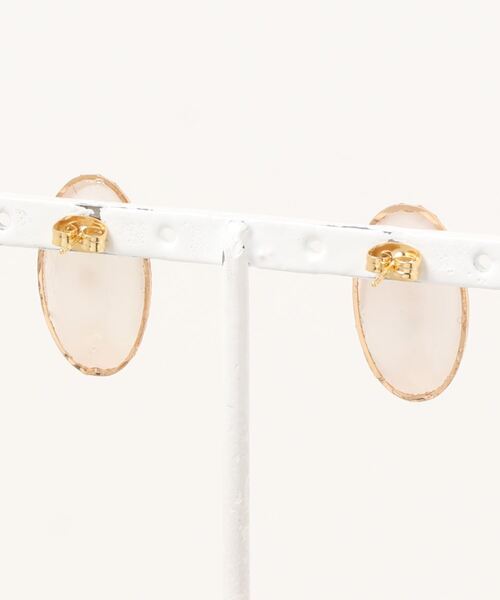 tone(トーン)の「【S.coeuf】【S.coeuf】金属アレルギー対応ピアス お花のオーバル×淡水パール(MA)(ピアス(両耳用)・レディース・ピンク/ブルー・FREE)」の3枚目の写真