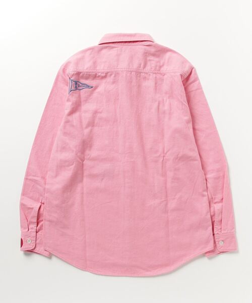 BOHEMIANS(ボヘミアンズ)の「BOHEMIANS/ボヘミアンズ COL DE GOOD TIMES EMB 2POCKET SHIRT(シャツ/ブラウス・レディース・ピンク/ホワイト・S)」の3枚目の写真