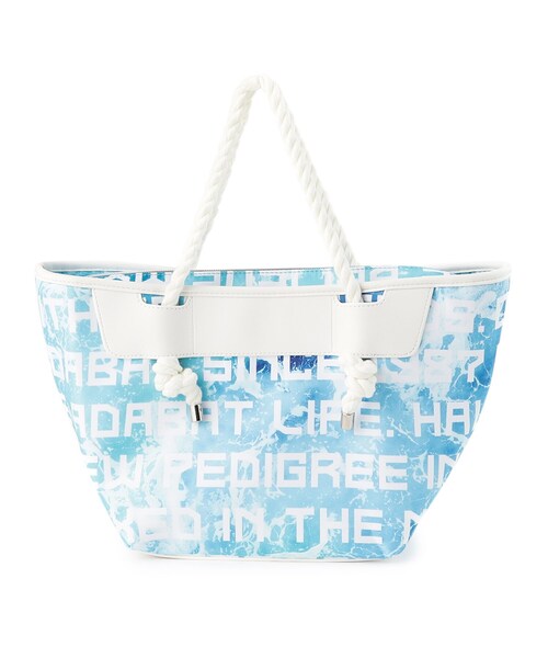 adabat（アダバット）の「◆ロープハンドル ロゴデザイン カートバッグ（トートバッグ・レディース・ライトグリーン系/ブルー系5・00）」の5枚目の写真