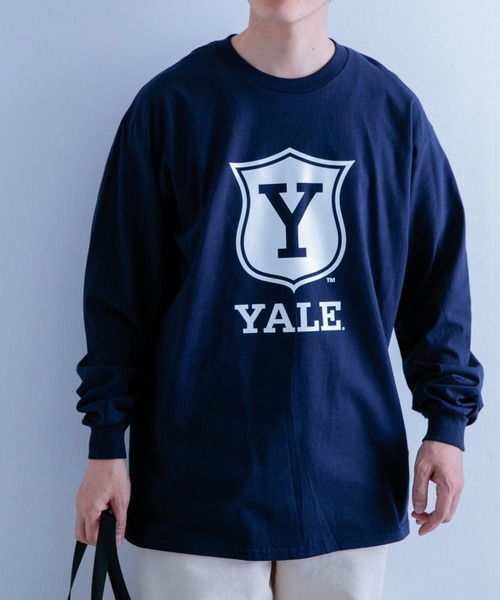 ITEMS URBANRESEARCH(アイテムズ アーバンリサーチ)の「『別注』カレッジロゴプリント ロングスリーブTシャツ(Tシャツ/カットソー・メンズ・ホワイト系その他/ホワイト/ネイビー/オートミール/ブルー系その他/グレー系その他・MEDIUM/LARGE)」の15枚目の写真