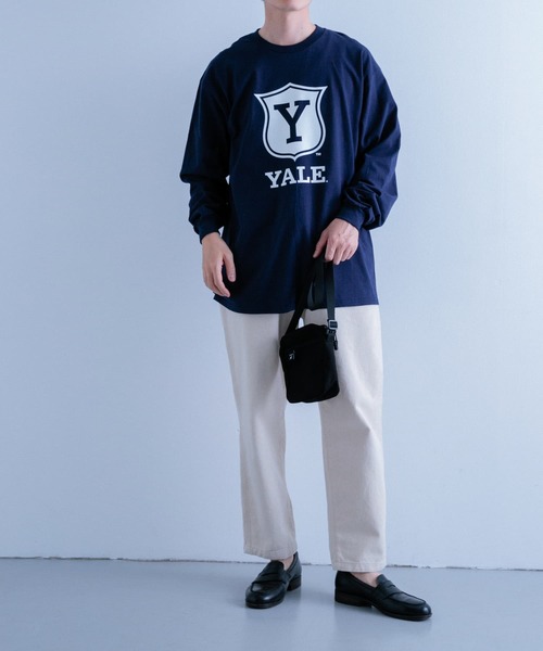 ITEMS URBANRESEARCH(アイテムズ アーバンリサーチ)の「『別注』カレッジロゴプリント ロングスリーブTシャツ(Tシャツ/カットソー・メンズ・ホワイト系その他/ホワイト/ネイビー/オートミール/ブルー系その他/グレー系その他・MEDIUM/LARGE)」の17枚目の写真