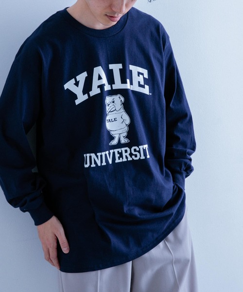 ITEMS URBANRESEARCH(アイテムズ アーバンリサーチ)の「『別注』カレッジロゴプリント ロングスリーブTシャツ(Tシャツ/カットソー・メンズ・ホワイト系その他/ホワイト/ネイビー/オートミール/ブルー系その他/グレー系その他・MEDIUM/LARGE)」の18枚目の写真
