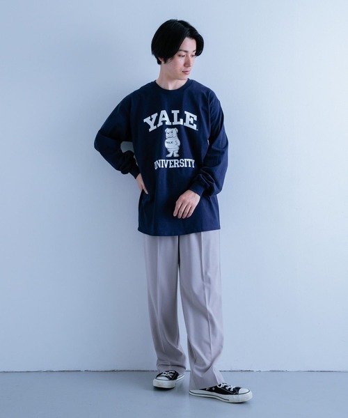 ITEMS URBANRESEARCH(アイテムズ アーバンリサーチ)の「『別注』カレッジロゴプリント ロングスリーブTシャツ(Tシャツ/カットソー・メンズ・ホワイト系その他/ホワイト/ネイビー/オートミール/ブルー系その他/グレー系その他・MEDIUM/LARGE)」の22枚目の写真