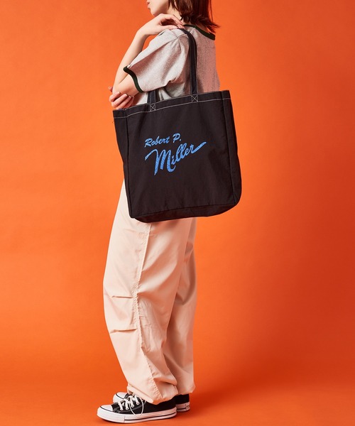 MILLER(ミラー)の「【Robert P. Miller】ロバートピーミラーオニベジトートバッグ R1346 YMY(トートバッグ・レディース・ブラック/グリーン/ブルー・FREE)」の7枚目の写真
