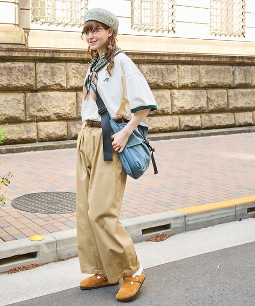 MONO-MART LADY'S（モノマートレディース）の「アニマルワンポイント刺繍リンガーTシャツ（Tシャツ/カットソー・レディース・ワイン/グリーン/チャコールグレー/ネイビー/ブラック・FREE）」の15枚目の写真